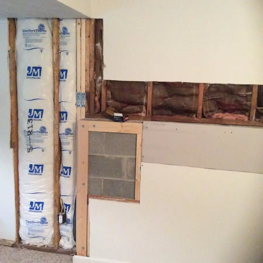 Wall insulation replacement during Odor Removal & Deodorization in Manheim